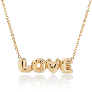 Baby Bubble Name Necklace - Love