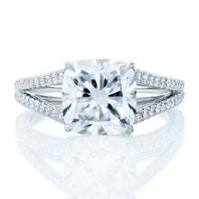 Load image into Gallery viewer, Split Shank Diamond Engagement Ring