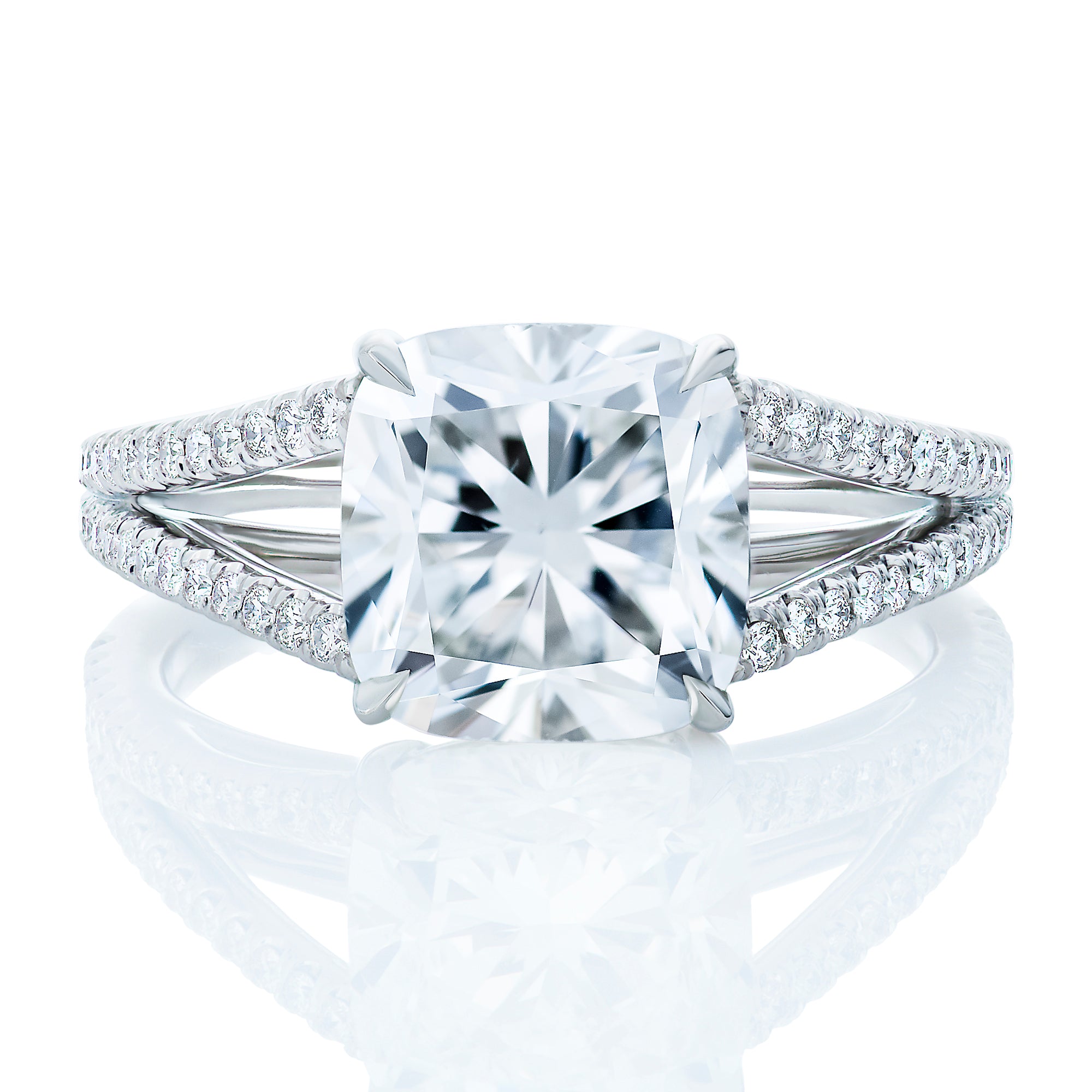 Split Shank Round Diamond Engagement Ring – Diamonds by Azi
