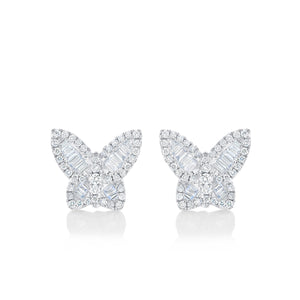 Petite Diamond Butterfly Earrings