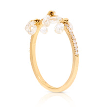 Load image into Gallery viewer, Diamond Rose Cut Dangle Ring - Two