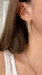 The Danielle Diamond Hoop Earrings Size 5 - 02