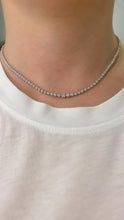 Load image into Gallery viewer, Dainty 2 Diamond Riviera Necklace - 03