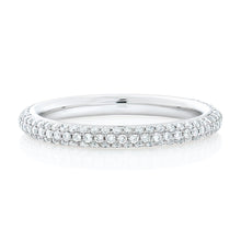 Load image into Gallery viewer, 3 Row Mirco Pave Diamond Eternity Band