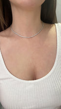 Load image into Gallery viewer, The Nikki 5 Straight Line Diamond Tennis Necklace 3