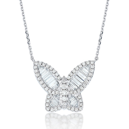 Jumbo Size Diamond Butterfly Pendant
