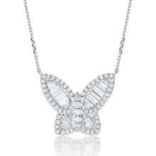 Load image into Gallery viewer, Jumbo Size Diamond Butterfly Pendant