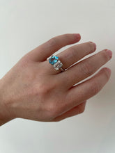 Load image into Gallery viewer, Small Toi Et Moi White and Blue Topaz Ring 6