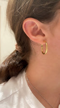 Load image into Gallery viewer, Gold Hoop Earrings 20x20 - Yellow 2