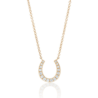 Diamond Horseshoe Pendant