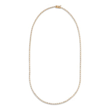 Load image into Gallery viewer, The Nikki 2 Straight Line Diamond Tennis Necklace - Gold