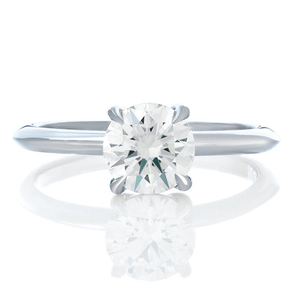 Platinum Round Diamond Engagement Ring
