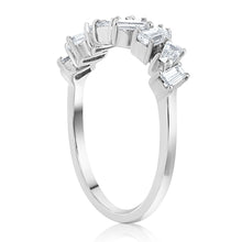 Load image into Gallery viewer, Scattered Diamond Baguette Band - White 2