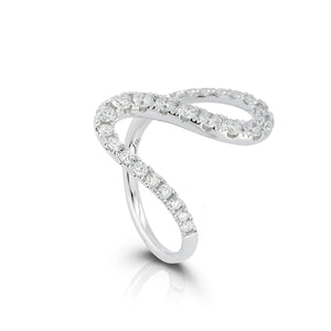Diamond Wave Ring - Two