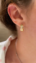 Load image into Gallery viewer, Scattered Diamond Huggie Earrings 4