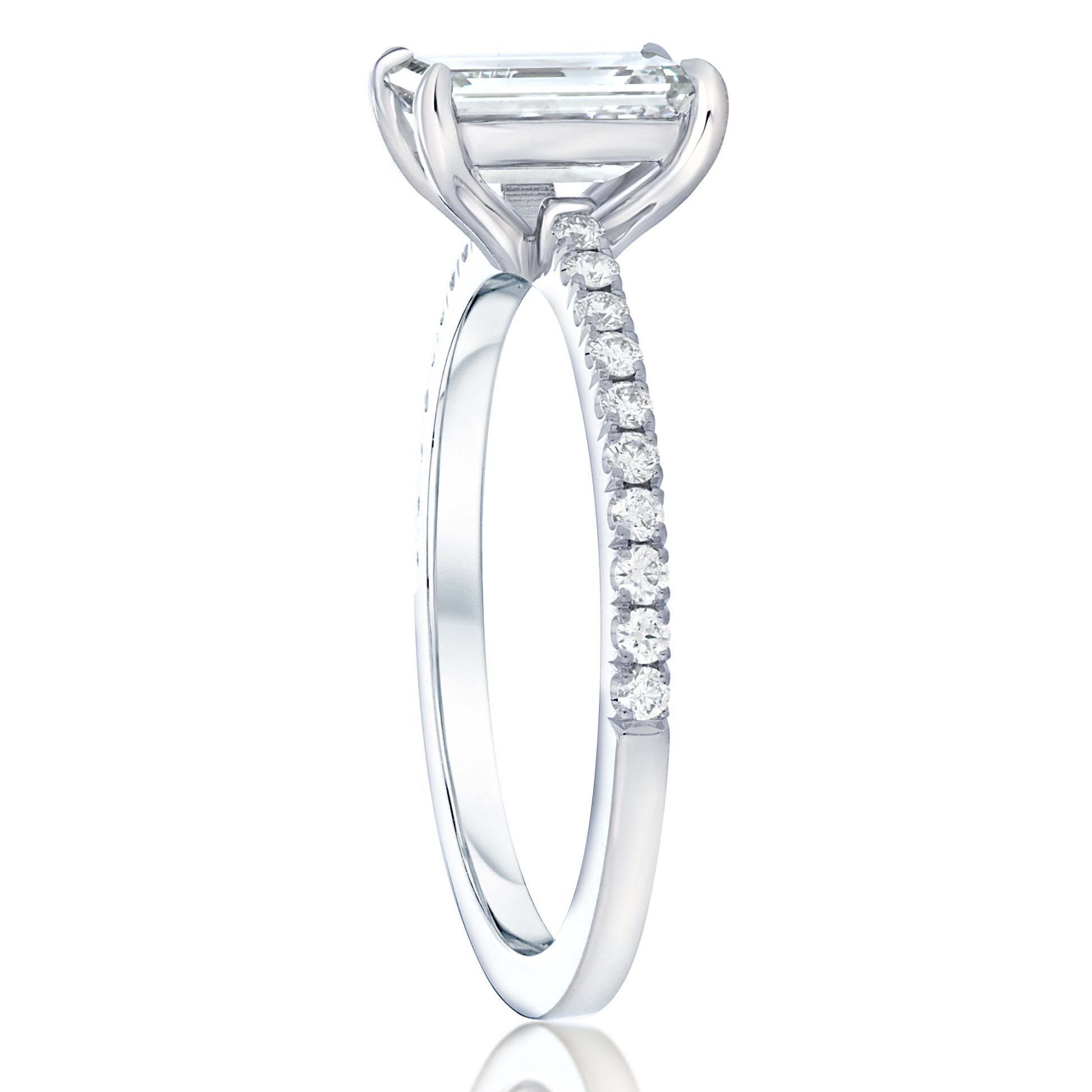 Emerald Cut Diamond Engagement Ring 2