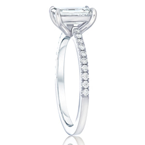 Emerald Cut Diamond Engagement Ring 2