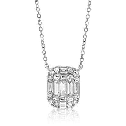 Large Diamond Illusion Pendant