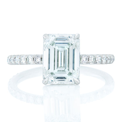 Emerald Cut Diamond Engagement Ring