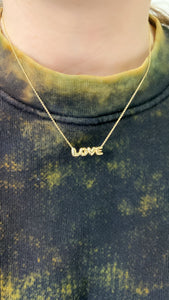 Baby Bubble Name Necklace - Love 3