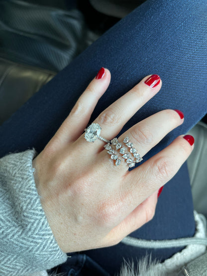 Pear Shape Diamond Coil Ring 4