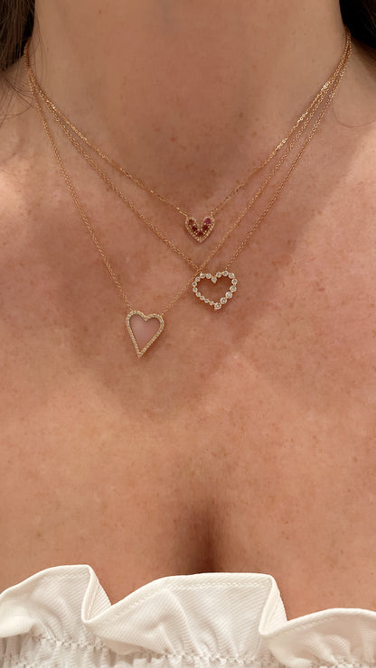 Mother of Pearl and Diamond Sweetness Heart 3
