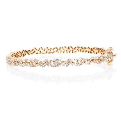 Diamond Baguette Sparks Bangle Bracelet