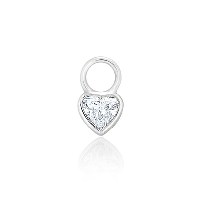 Diamond Charm Huggie Hoop 4