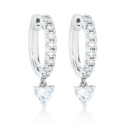 Fancy Shape All Diamond Dangle Earring