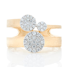 Load image into Gallery viewer, Three Circle Pave Diamond Disc Ring