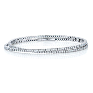 Two Row Diamond Flex Bracelet.