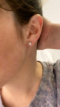 Load image into Gallery viewer, Petite Illusion Diamond Stud Earrings 2