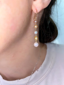 Multi Color Pearl Earrings - Two
