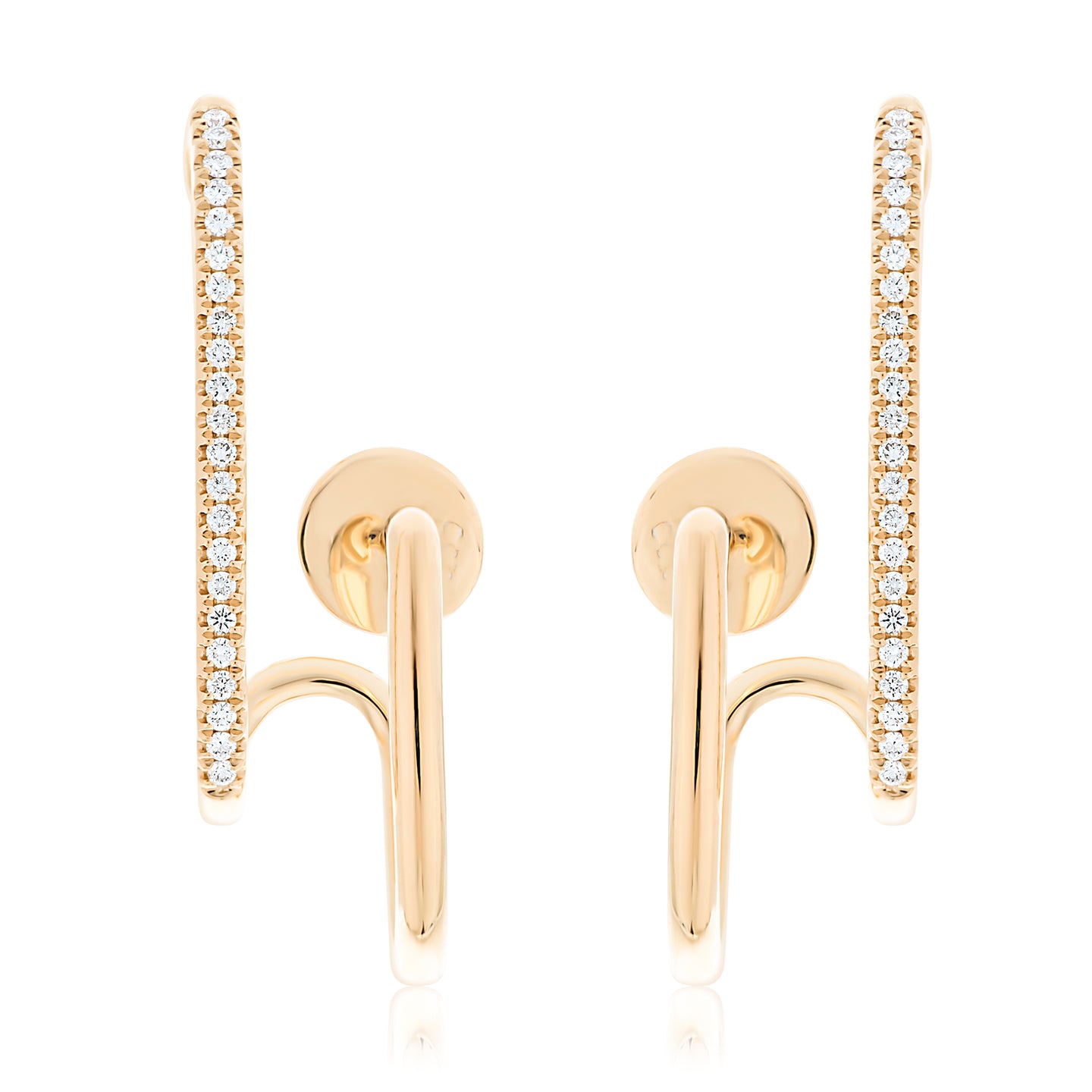 Diamond Hook Earrings