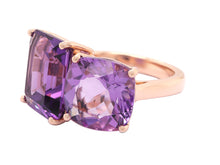 Load image into Gallery viewer, Amethyst Toi Et Moi Ring 3