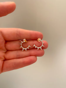 Sun Ray Diamond Earrings 4