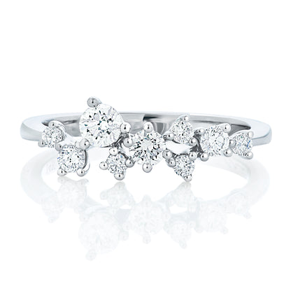 Round Diamond Cluster Ring