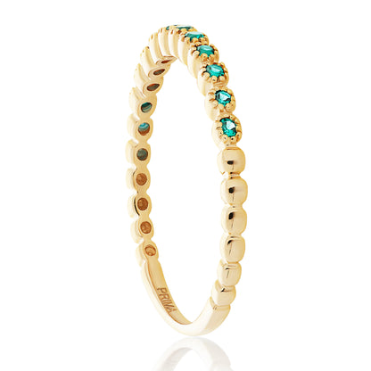 Dainty 1 Emerald Band - 02