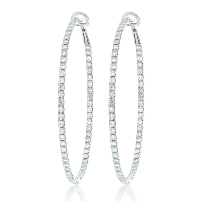 Diamond Hoop Earrings