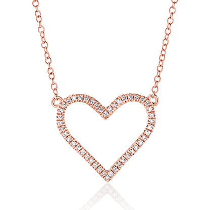 Diamond Open Heart Pendant