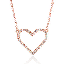 Load image into Gallery viewer, Diamond Open Heart Pendant