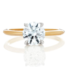 Load image into Gallery viewer, Two Tone Round Diamond Solitaire Engagement Ring