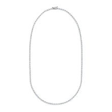 Load image into Gallery viewer, The Nikki 2 Straight Line Diamond Tennis Necklace