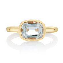 Load image into Gallery viewer, Bezel Set White Topaz Ring
