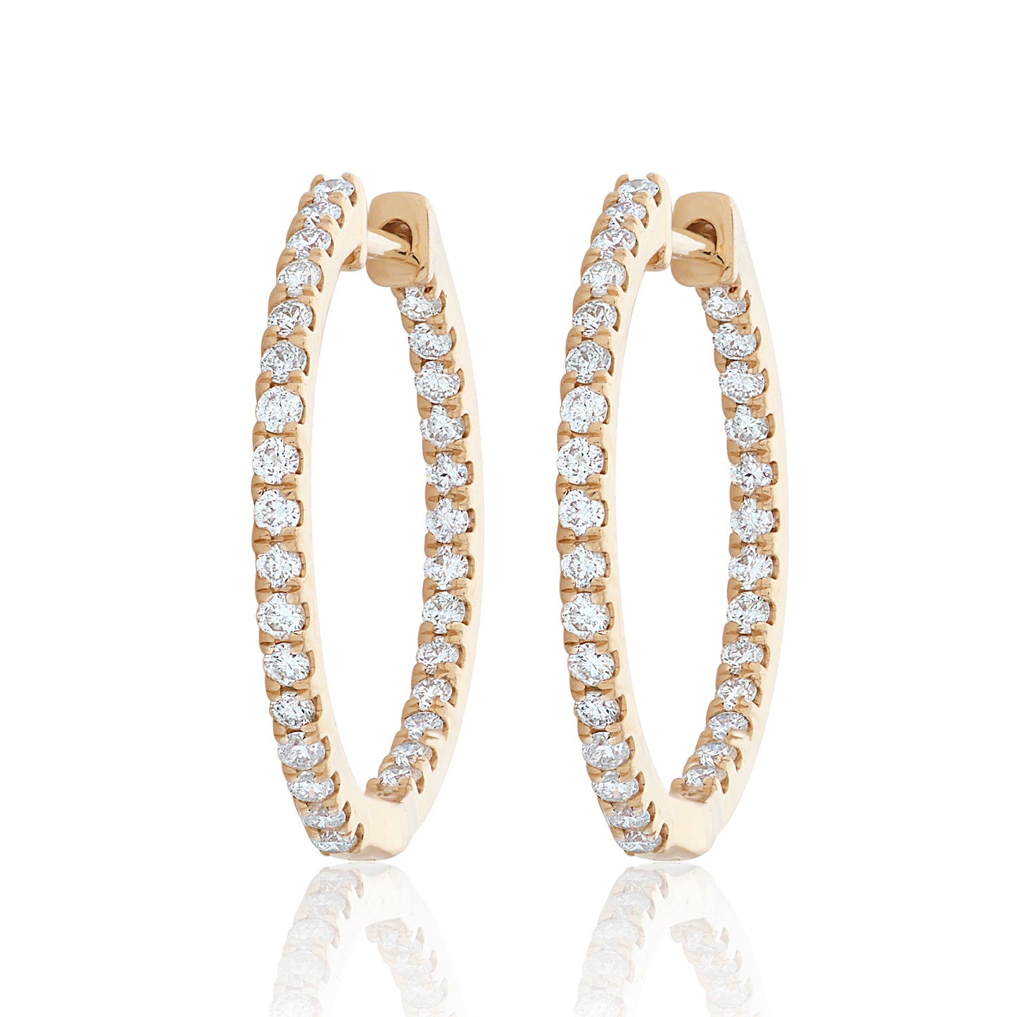 Small “Nikki” Diamond Hoops