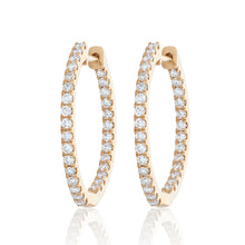 Load image into Gallery viewer, Small “Nikki” Diamond Hoops