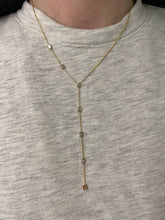 Load image into Gallery viewer, Baguette &quot;Y&quot; Necklace 2