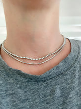 Load image into Gallery viewer, Halfway Diamond &quot;Luxe&quot; Tennis Necklace 4