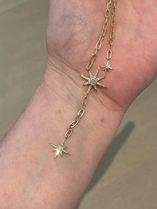 Shooting Star Diamond Chain Necklace 2