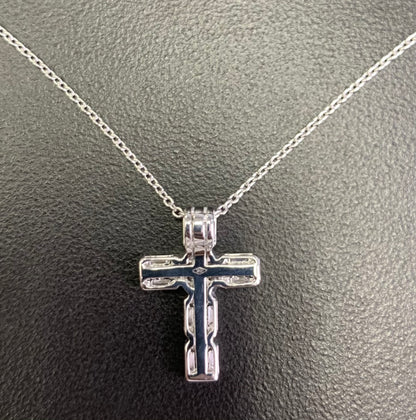 Diamond Illusion Cross Pendant 7